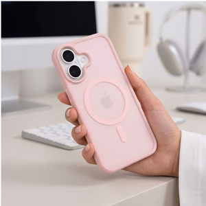 Tech-Protect BasicMag MagSafe dėklas, skirtas iPhone 17 – matinis rožinis