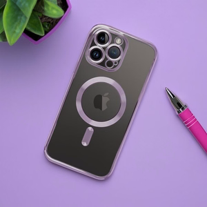 ELECTRO MAG COVER dėklas telefonui su MagSafe suderinamas IPHONE 17 tamsiai violetinis