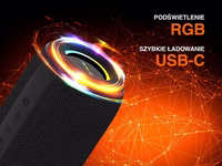 Tracer XtremeBeat Ultra TWS Nešiojama Bluetooth kolonėlė Juoda 25 W