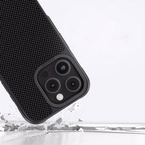 AmazingThing Titan Max Dėklas telefonui su 600D aramidinių pluoštų iPhone 16 Pro - juodas