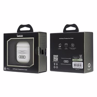 Audi IML geometrinis raštas dėklas AirPods 1 / 2 - baltas