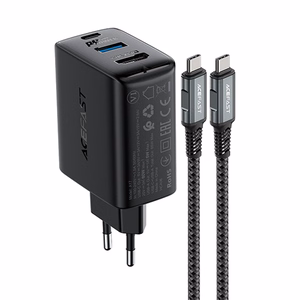 Įkroviklis Acefast A17 65W GaN USB-C/USB-A/HDMI juodas