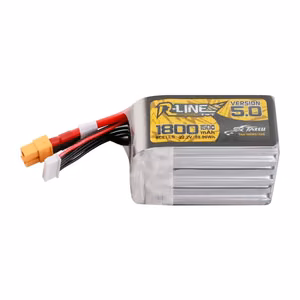 Lipo Tattu R-Line Version 5.0 1800mAh 22.2V 150C 6S battery with XT60 connector