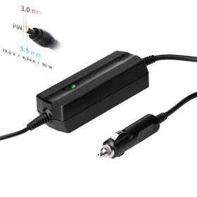 Automobilinis nešiojamojo kompiuterio pakrovėjas Akyga AK-ND-37 (19V / 4.74A 90W 5.5 x 3.0mm + pin) SAMSUNG 1.2m
