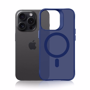 3mk Smoke MagCase для iPhone 16 Pro синe-полупрозрачный