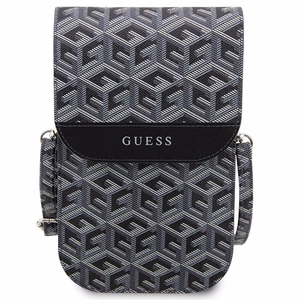 Guess rankinė GUWBHGCFSEK juoda GCube Stripe