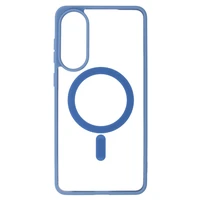 Akrilinis spalvotas Magsafe dėklas Samsung Galaxy S25 Edge šviesiai mėlynas