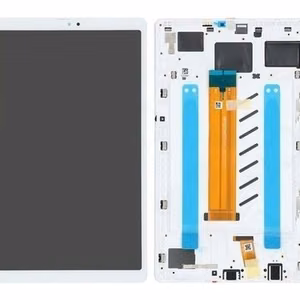 LCD screen Samsung T220 Tab A7 Lite 8.7 2021 with touch screen and frame White original (service pack)