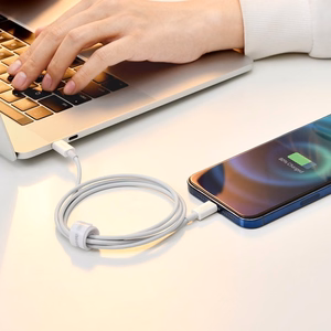 Baseus CALYS-A02 mobiliojo telefono laidas Balta 1 m USB A Lightning