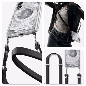 Spigen Ultra Hybrid Mag MagSafe dėklas skirta Samsung Galaxy S26 Plus Zero One baltas