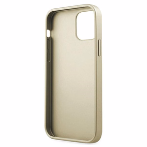 Guess GUHCP12LIGLGO iPhone 12 Pro Max 6.7" auksinis/auksinis kietas dėklas Iridescent