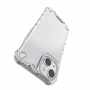 Ombre Protect dėklas iPhone 14 Plus šarvuotas dangtelis rožinė ir mėlyna