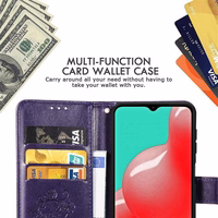 Dėklas Flower Book Samsung A125 A12/M127 M12 violetinis