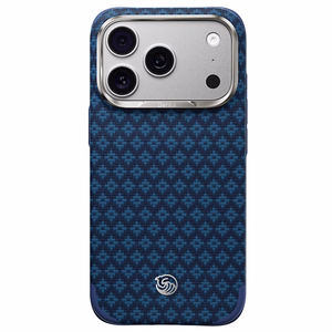 Mėlynas „Benks Magnetic Armor Grid Edge X9“ kevlaro dėklas su metaliniu rėmeliu (C.K.FL.AP.BE.X073), skirtas iPhone 18 Pro Max / iPhone 17 Pro Max