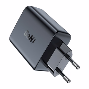 "Acefast A29 PD50W GaN (USB-C + USB-C) dviejų prievadų įkroviklis, juodas