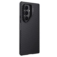 "Nillkin Synthetic Fiber Pro" magnetinis dėklas "Samsung Galaxy Z Fold 7", suderinamas su "MagSafe" - juodas