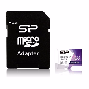 Silicon Power Superior Pro Colorful atminties kortelė 128 GB MicroSDXC Klasės 10 UHS-I + SD adapteris (SP128GBSTXDU3V20AB)