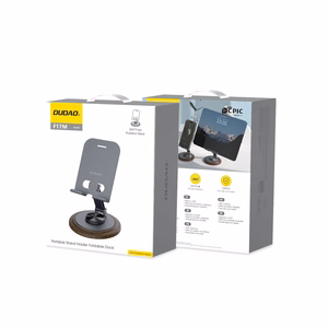 Dudao F17M 360° metalinis telefono stovas – pilkas