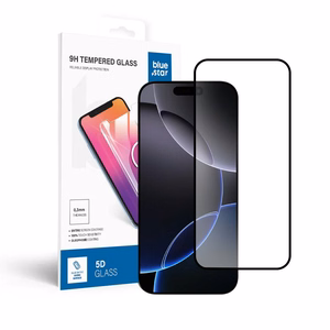 Apsauginis stiklas Blue Star - APP IPHONE 16 Pro / 17 / 17 Pro 5D pilna danga - juodas