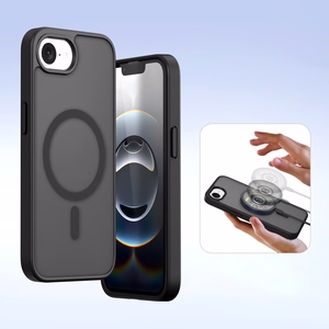 Dux Ducis Lawa iPhone 16e odinis dėklas su nuimama magnetine pinigine - juodas