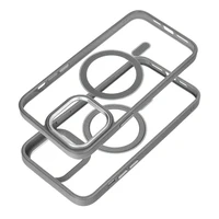 COLOR EDGE MAG COVER magnetinis dėklas telefonui, suderinamas su MagSafe, skirtas IPHONE 16e (SE 4 2025), titano pilkas