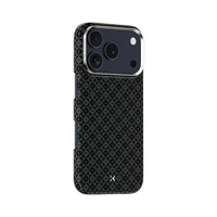 "Benks" magnetinis šarvas "Air Armor Grid Kevlar Case Metal Frame 600D (B070) for Iphone 17 Pro Max black