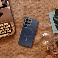 GENTLEMAN MAG COVER Dėklas telefonui su magnetiniu MagSafe SAMSUNG A17 tamsiai mėlynas