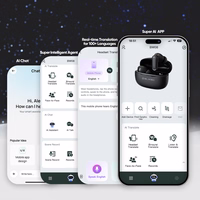 Blavec Bluetooth TWS Ausinės BW-08 Speak AI baltos