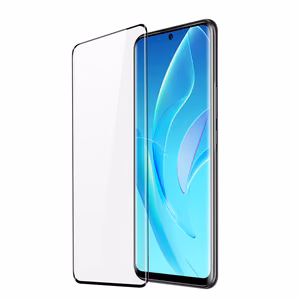 Dux Ducis lenktas grūdintas stiklas Honor 60 Pro su juodu rėmeliu