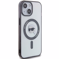 Karl Lagerfeld KLHMP15MHKHNOTK iPhone 15 Plus 6.7" skaidrus kietas dėklas IML Karl's Head MagSafe