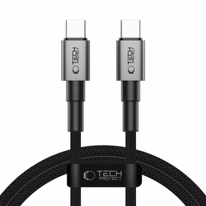 Tech-Protect UltraBoost DNA USB-C PD100W/5A laidas 100cm - pilkas