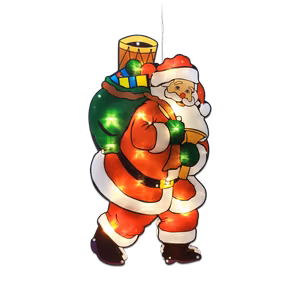 Rebel Santa Claus Christmas light decoration