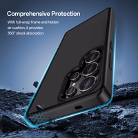 Rock Guard Touch Matte Series Dėklas telefonui Samsung Galaxy S25 Ultra pilkas