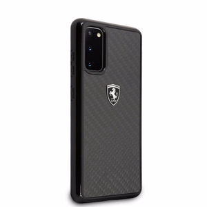 Ferrari Kietas dėklas FEHCAHCS62BK S20 G980 juodas/juodas Carbon Heritage
