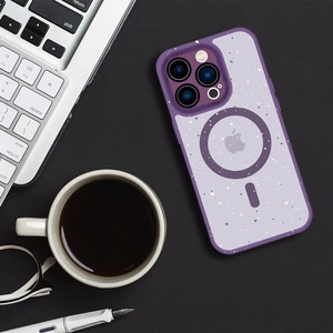 Tel Protect Magnetinis Splash Matinis dėklas telefonui iPhone 15 Pro violetinis