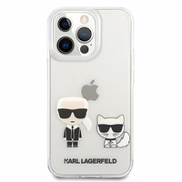 Karl Lagerfeld Karl & Choupette dėklas telefonui iPhone 13 Pro Max 6.7" - permatomas