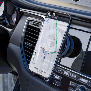 Dudao F24PRO MagSafe Compatible Car Holder with Suction Cup Windshield or Dashboard - Juodas