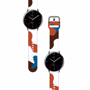 Dirželis Moro Samsung Galaxy Watch 40 / 41 / 42 / 43 / 44 mm silikoninė apyrankė laikrodžiui - raštas 8