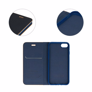 Vennus Knygos dėklas su rėmeliu Xiaomi Redmi Note 12 5G/Poco X5 Tamsiai mėlynas