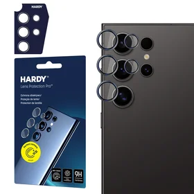 3mk HARDY objektyvo apsauginis stiklas Samsung Galaxy S24 Ultra - juoda