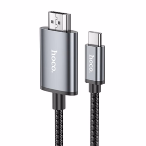 Kabelis Hoco UA27 USB-C to HDMI pilkas