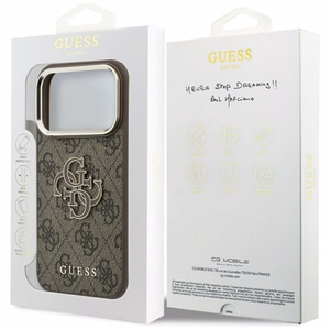 Dėklas, skirtas IPHONE 18 Pro Max/17 Pro Max (Big Resin Logo 4G) (spalva: ruda)