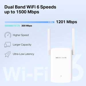 Mercusys ME60X belaidis Wi-Fi stiprintuvas 1500Mbps