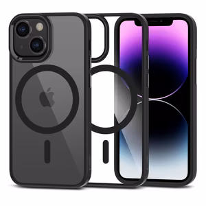 Tech-Protect MagMat Magnetinis dėklas telefonui iPhone 12 mini / 13 mini - skaidrus juodas