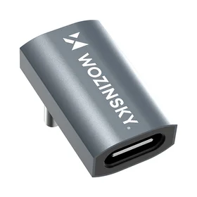 Wozinsky WPKF-01 USB-C - USB-C 40Gb/s 240W 8K OTG kampinis adapteris - pilkas
