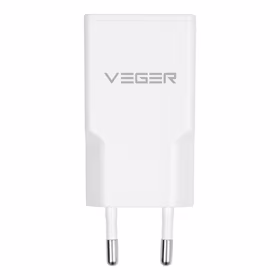 VEGER sieninis įkroviklis USB A + USB C QC PD 30W 30W1A1C baltas