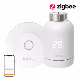 ZigBee termostatinės galvutės rinkinys IMOU KIT-TRV1-EU-2 su 6 adapteriais ir šliuzu