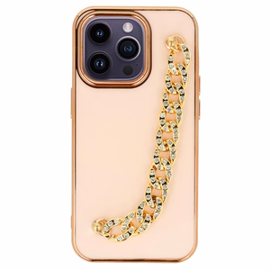 Madingas dėklas telefonui Iphone 14 Pro Max dizainas 4 šviesiai rožinė