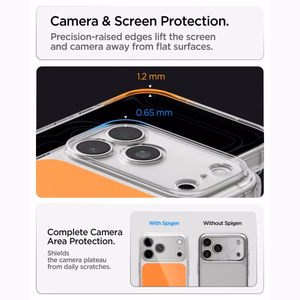 Spigen Ultra Hybrid MagSafe dėklas iPhone 18 Pro Max / 17 Pro Max, oranžinis