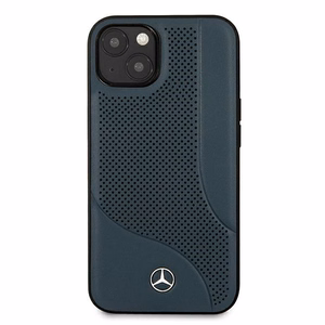 Mercedes odinis perforuotos srities dėklas telefonui iPhone 13 mini – tamsiai mėlynas